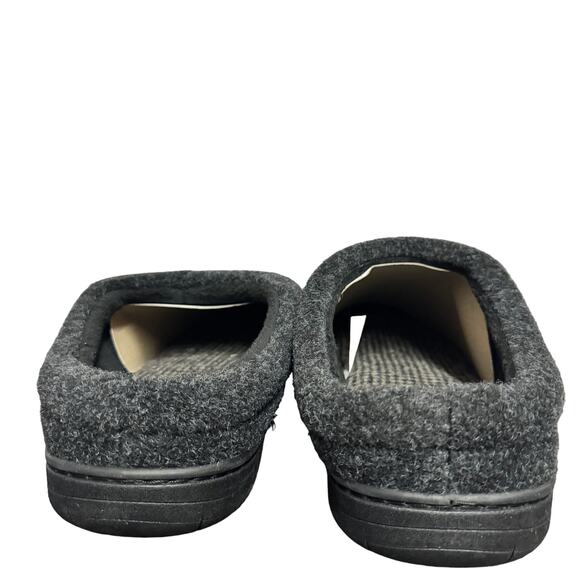 Haggar Mens Clog Slippers Size Large Gray‎ Felt Memory Foam Lightweight New - Picture 7 of 10